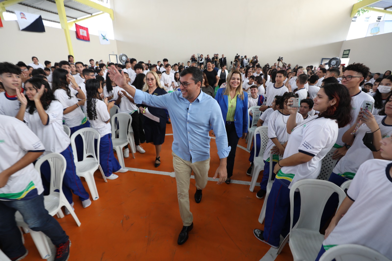 Wilson Lima dá início ao ano letivo nas escolas estaduais e lança segunda fase do Novo Ensino Médio