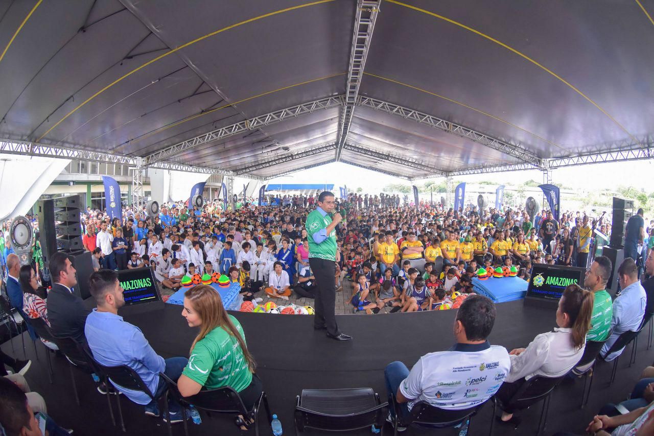 Deputado João Luiz participa com o governador Wilson Lima do anúncio do edital de seleção do Bolsa Esporte Estadual 2023