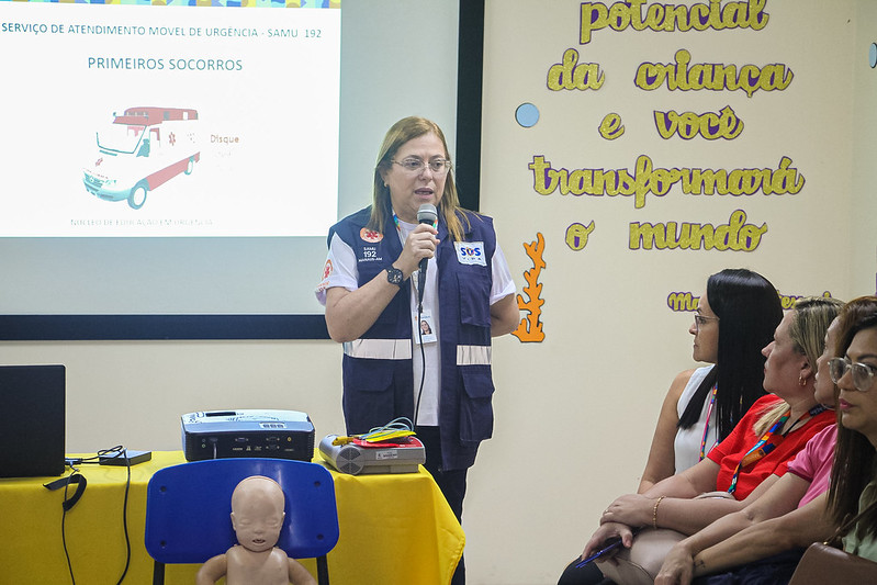 Prefeitura de Manaus promove curso de primeiros socorros a professores da educação infantil