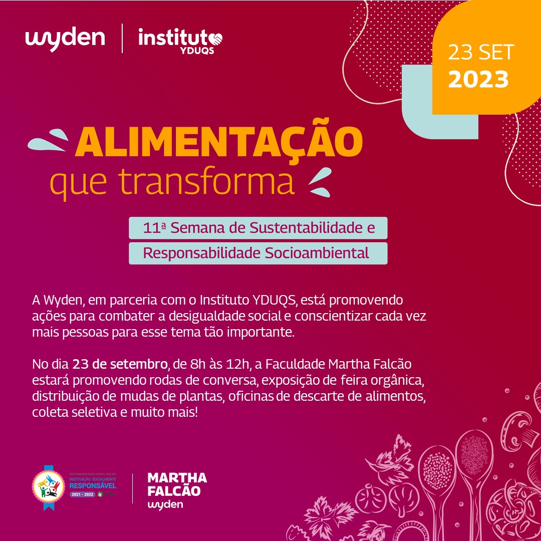 Martha Falcão Wyden realiza Semana de Sustentabilidade com feira de produtos orgânicos e distribuição de mudas